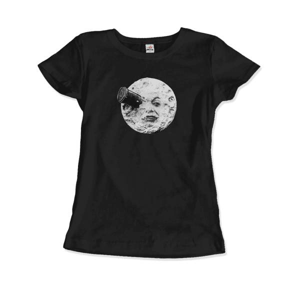 A Trip to the Moon 1902 Movie Artwork T-Shirt - Women / Black / Small - T-Shirt
