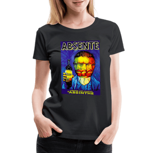 Absente Vintage Absinthe Liquor Advertisement with Van Gogh T-Shirt - T-Shirt