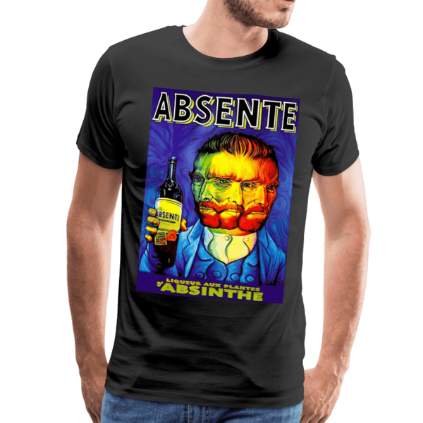 Absente Vintage Absinthe Liquor Advertisement with Van Gogh T-Shirt - T-Shirt