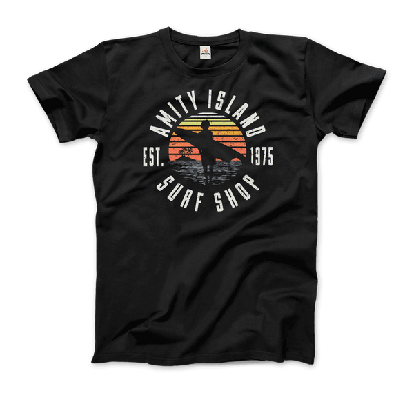 Amity Island Surf Shop Jaws T-Shirt - Men / Black / Small - T-Shirt