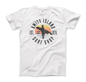 Amity Island Surf Shop Jaws T-Shirt - Men / White / Small - T-Shirt