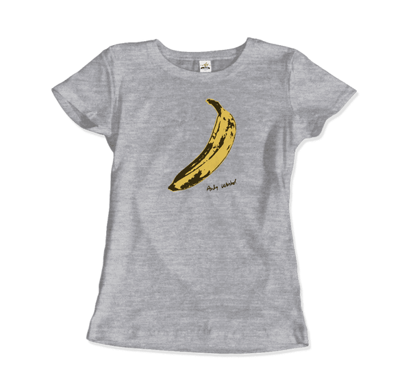 Andy Warhol’s Banana 1967 Pop Art T-Shirt - Women / Heather Grey / Small - T-Shirt