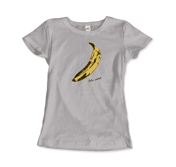 Andy Warhol’s Banana 1967 Pop Art T-Shirt - Women / Silver / Small - T-Shirt