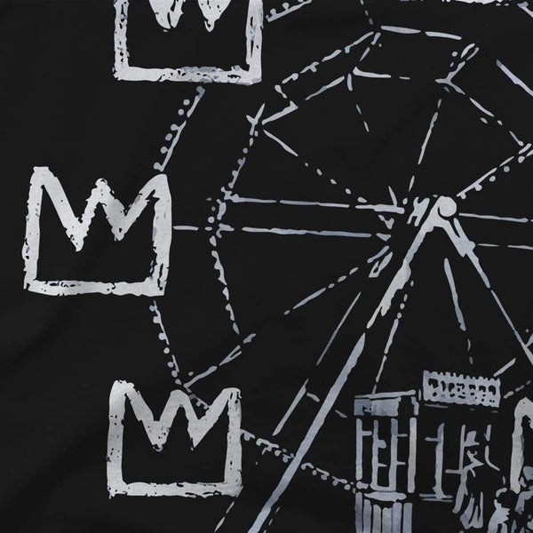 Banksy Ferris Wheel Homage to Basquiat Artwork T-Shirt - [variant_title] by Art-O-Rama