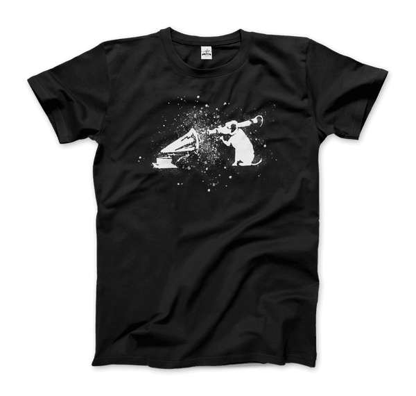 Banksy Rocket Dog (His Master’s Voice) Street Art T-Shirt - Men / Black / Small - T-Shirt