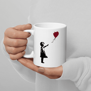 Banksy The Girl with a Red Balloon Artwork Mug - Mug