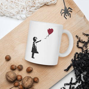 Banksy The Girl with a Red Balloon Artwork Mug - Mug