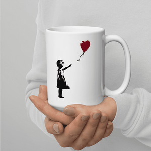 Banksy The Girl with a Red Balloon Artwork Mug - Mug