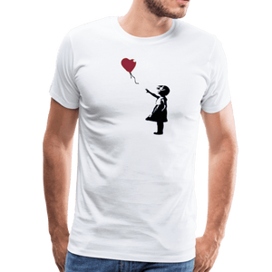 Banksy The Girl with a Red Balloon Artwork T-Shirt - [variant_title] by Art-O-Rama