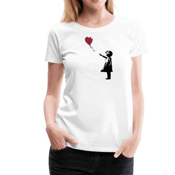 Banksy The Girl with a Red Balloon Artwork T-Shirt - T-Shirt
