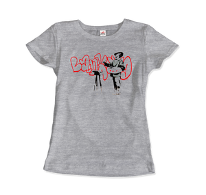 Banksy The Painter (Velasquez) From Portobello Road T-Shirt - Women / Heather Grey / Small by Art-O-Rama