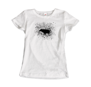Banksy Wet Dog Splatter 2007 Street Art T-Shirt - Women / White / Small by Art-O-Rama