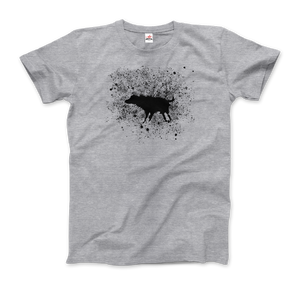 Banksy Wet Dog Splatter 2007 Street Art T-Shirt - Men / Heather Grey / Small by Art-O-Rama