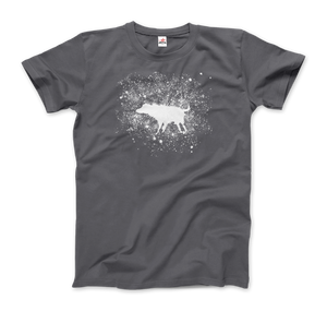 Banksy Wet Dog Splatter 2007 Street Art T-Shirt - Men / Charcoal / Small by Art-O-Rama