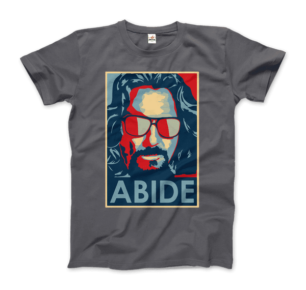 Big Lebowski Abide, Hope Style T-Shirt - Men / Charcoal / Small by Art-O-Rama