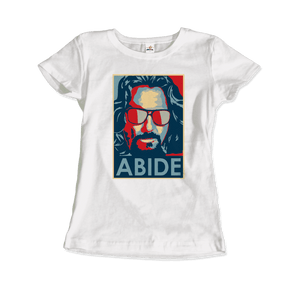 Big Lebowski Abide Hope Style T-Shirt - Women (Fitted) / White / S - T-Shirt