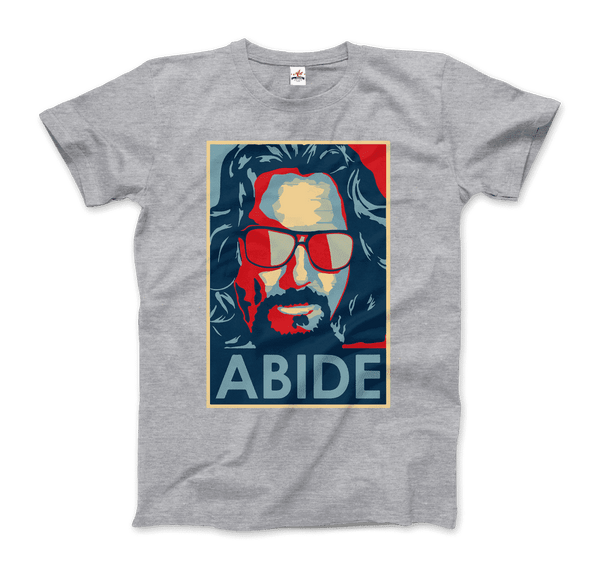 Big Lebowski Abide, Hope Style T-Shirt - Men / Heather Grey / Small by Art-O-Rama