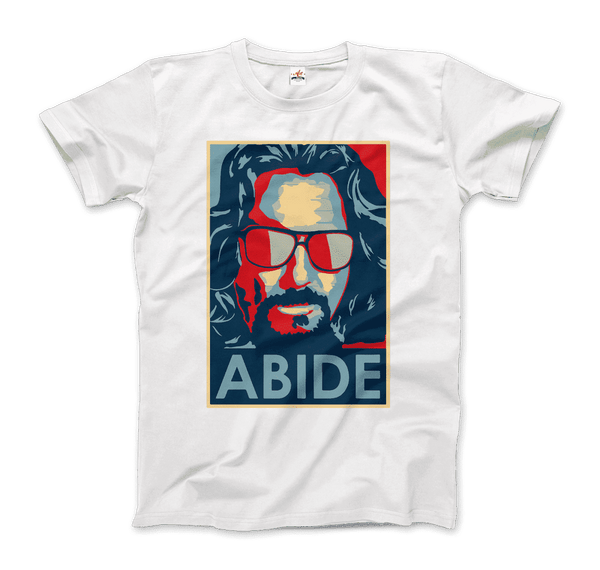 Big Lebowski Abide, Hope Style T-Shirt - Men / White / Small by Art-O-Rama