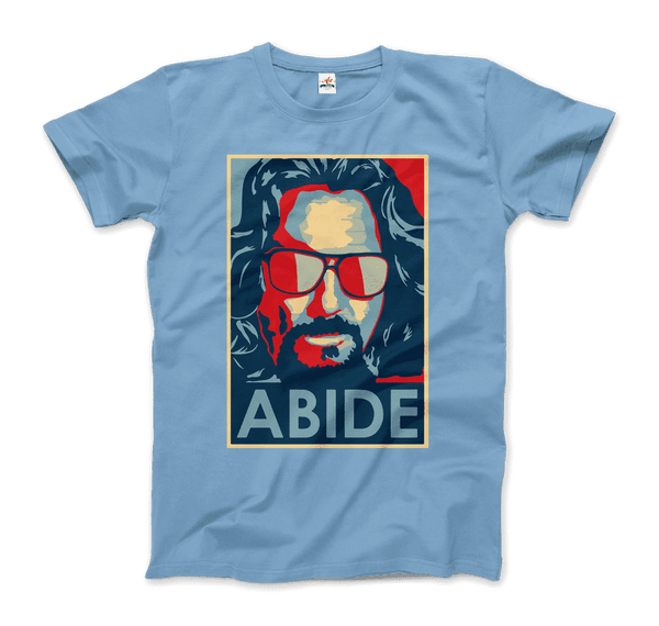 Big Lebowski Abide, Hope Style T-Shirt - Men / Light Blue / Small by Art-O-Rama