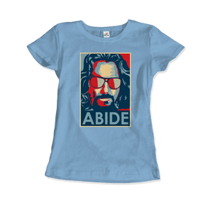 Big Lebowski Abide Hope Style T-Shirt - Women (Fitted) / Light Blue / S - T-Shirt