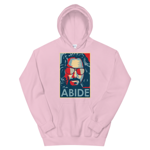 Big Lebowski Abide, Hope Style Unisex Hoodie - Light Pink / S by Art-O-Rama