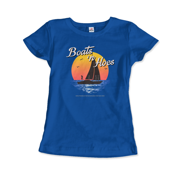 Boats and Hoes, Step Brothers T-Shirt - Women / Royal Blue / Small by Art-O-Rama
