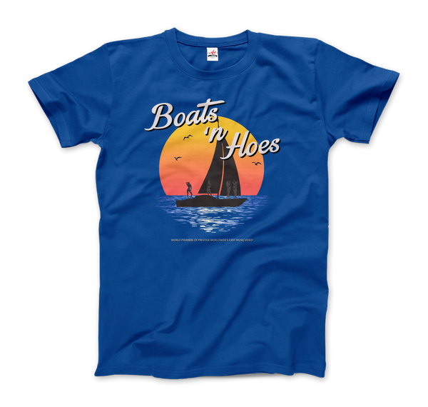 Boats and Hoes, Step Brothers T-Shirt - Men / Royal Blue / Small by Art-O-Rama