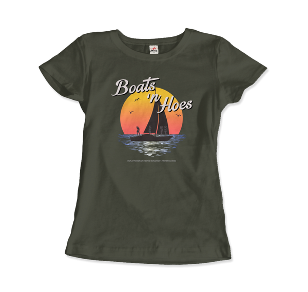 Boats and Hoes, Step Brothers T-Shirt - Women / City Green / Small by Art-O-Rama
