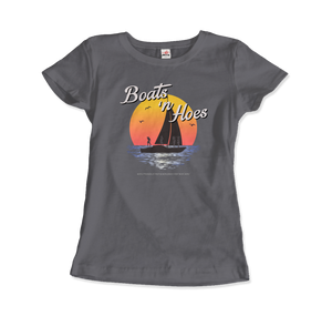 Boats and Hoes, Step Brothers T-Shirt - Women / Charcoal / Small by Art-O-Rama