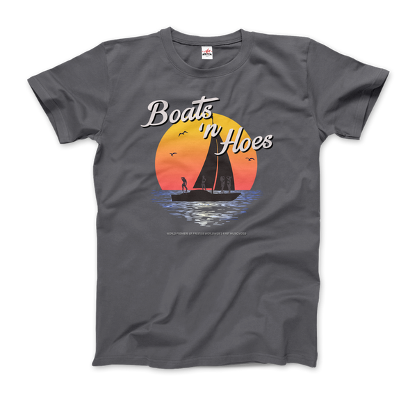 Boats and Hoes, Step Brothers T-Shirt - Men / Charcoal / Small by Art-O-Rama