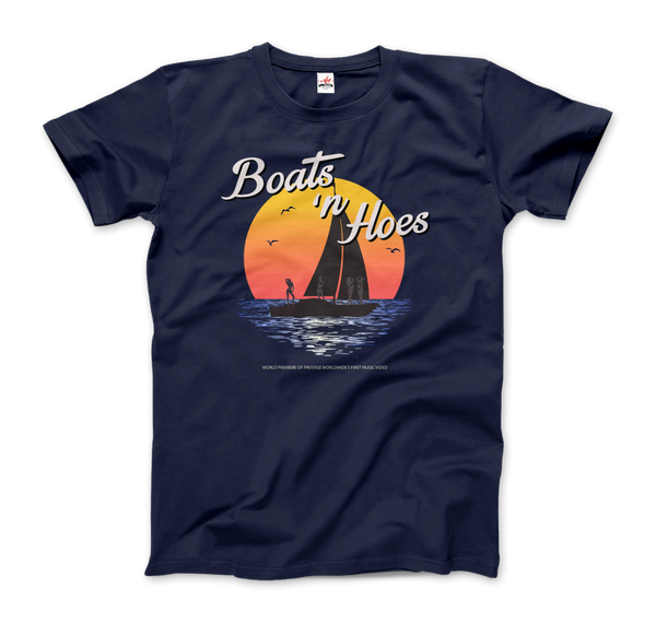 Boats and Hoes, Step Brothers T-Shirt - Men / Navy / Small by Art-O-Rama