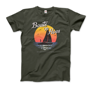Boats and Hoes, Step Brothers T-Shirt - Men / City Green / Small by Art-O-Rama