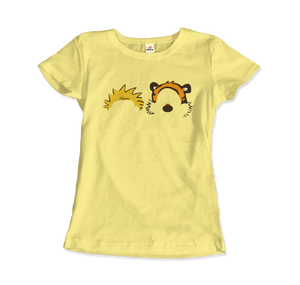 Calvin and Hobbes Faces Contour T-Shirt - Women / Spring Yellow / Small by Art-O-Rama