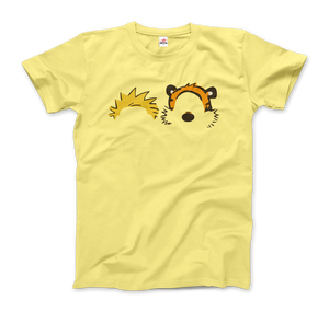 Calvin and Hobbes Faces Contour T-Shirt - Men / Spring Yellow / Small by Art-O-Rama