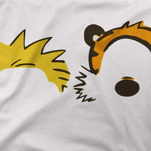 Calvin and Hobbes Faces Contour T-Shirt - [variant_title] by Art-O-Rama