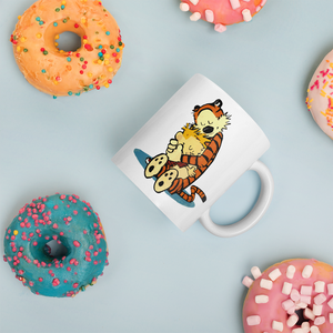 Calvin and Hobbes Hugging Mug - [variant_title] by Art-O-Rama