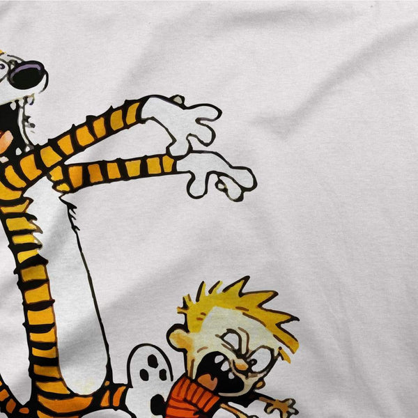 Calvin and Hobbes Playing Zombies T-Shirt - [variant_title] by Art-O-Rama