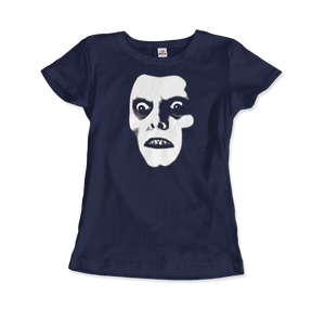 Captain Howdy, Pazuzu Demon from The Exorcist T-Shirt - Women / Navy / Small by Art-O-Rama
