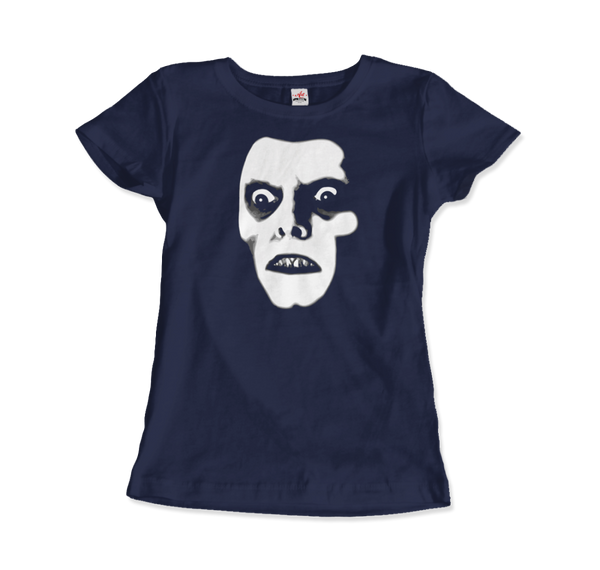 Captain Howdy, Pazuzu Demon from The Exorcist T-Shirt - Women / Navy / Small by Art-O-Rama