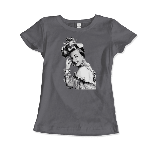 Carmen Miranda Artwork T-Shirt - Women / Charcoal / Small - T-Shirt