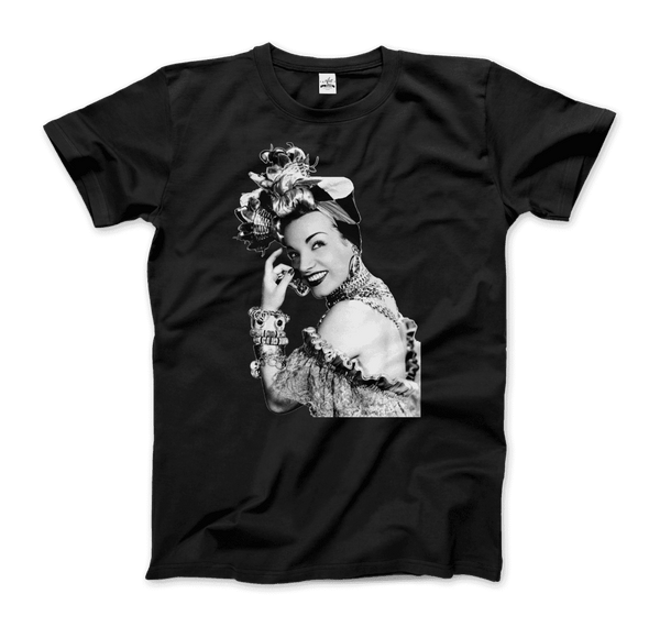 Carmen Miranda Artwork T-Shirt - Men / Black / Small - T-Shirt