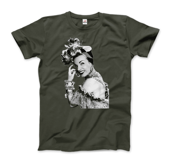 Carmen Miranda Artwork T-Shirt - Men / City Green / Small - T-Shirt