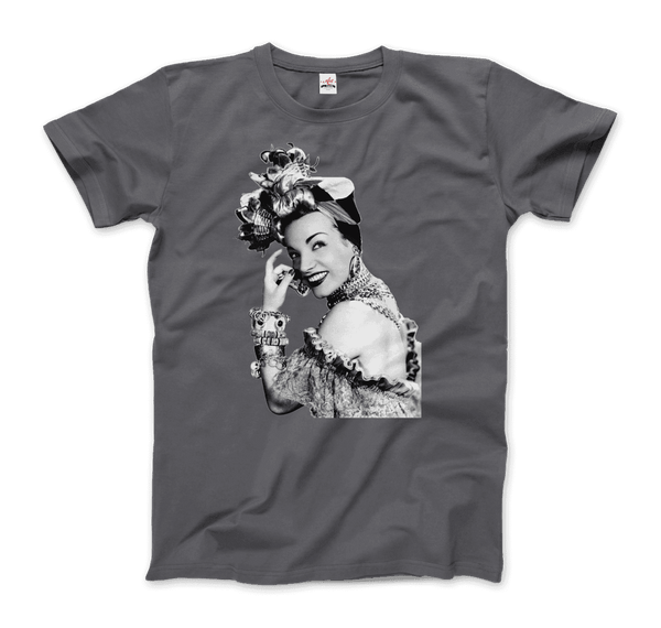 Carmen Miranda Artwork T-Shirt - Men / Charcoal / Small - T-Shirt