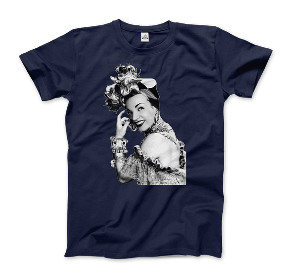 Carmen Miranda Artwork T-Shirt - Men / Navy / Small - T-Shirt