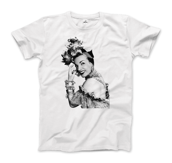 Carmen Miranda Artwork T-Shirt - Men / White / Small - T-Shirt