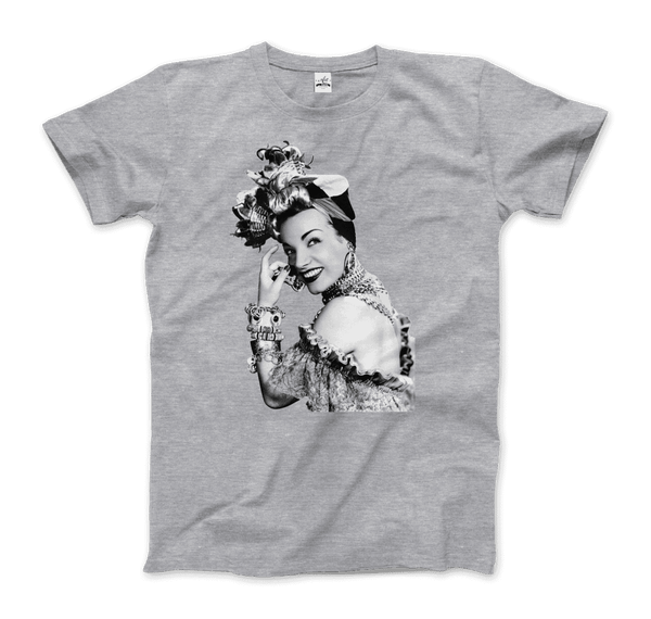 Carmen Miranda Artwork T-Shirt - Men / Heather Grey / Small - T-Shirt
