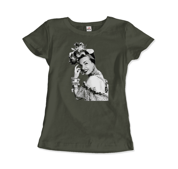 Carmen Miranda Artwork T-Shirt - Women / City Green / Small - T-Shirt