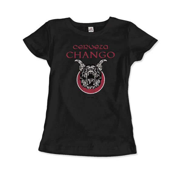Cerveza Chango - Distressed Artwork T-Shirt - Women / Black / Small - T-Shirt