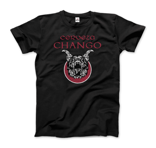 Cerveza Chango - Distressed Artwork T-Shirt - Men / Black / Small - T-Shirt