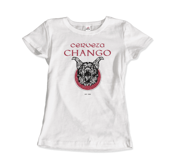 Cerveza Chango - Distressed Artwork T-Shirt - Women / White / Small - T-Shirt